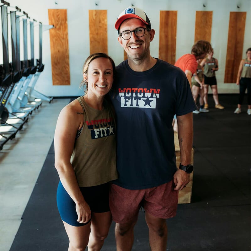 Tres and Erin Kennedy owner of WOTOWN FIT