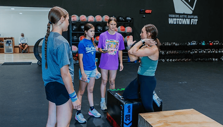 teens training class at WOTOWN FIT